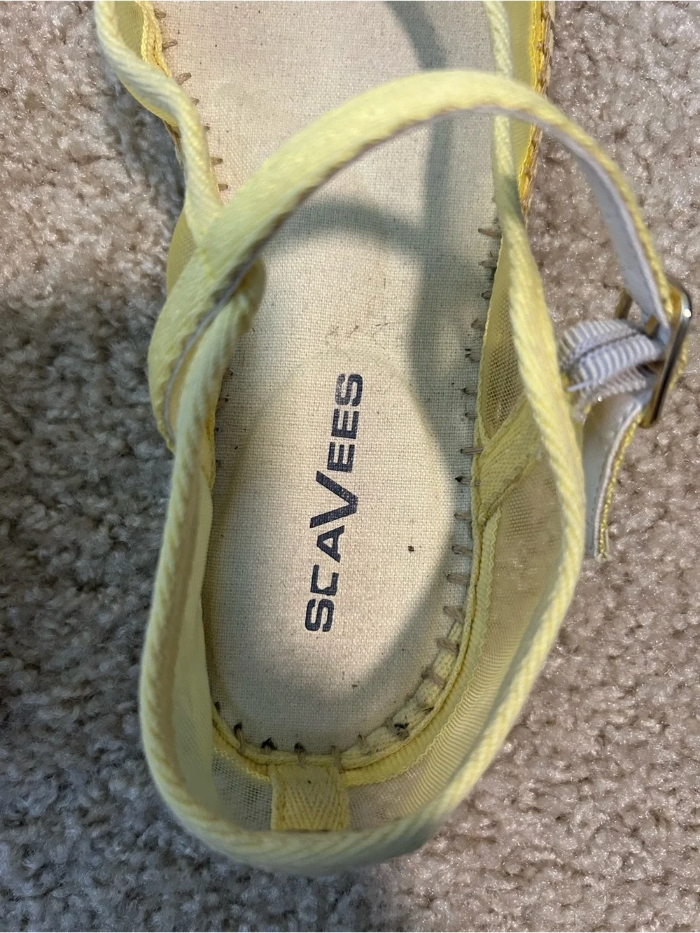 SeaVees Yellow Mary Jane Espadrille Shoes